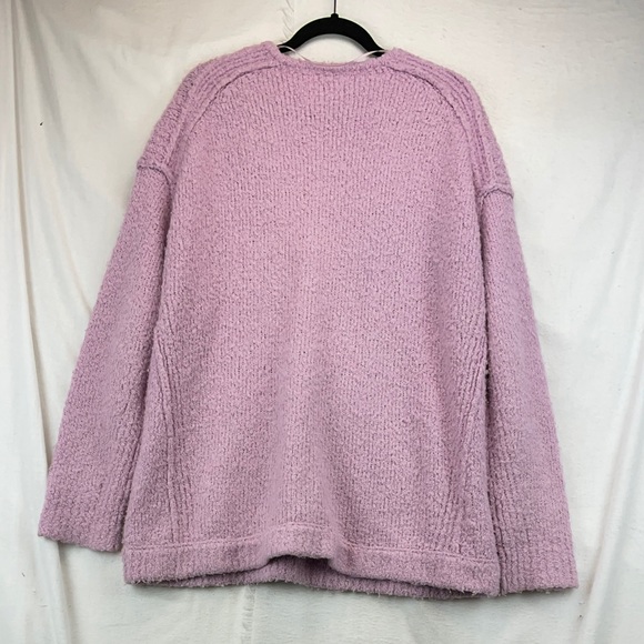 Free People Alpaca V Neck Sweater Lilac - Picture 4 of 5